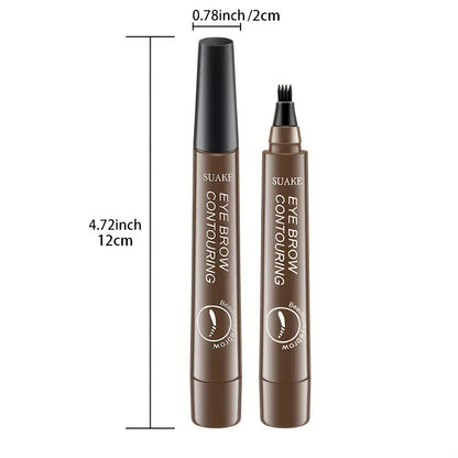 Waterproof Microblading Eyebrow Pen with 4 Split Head