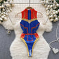 Women Transparent Lace Up Halter Bodysuit Romper