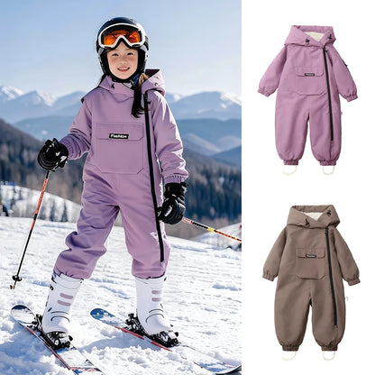 Ircomll Down Jacket Toddler Snow Suit Hooded Coat