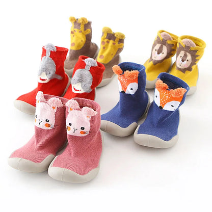 Baby Toddler First Walkers Soft Rubber Shoes