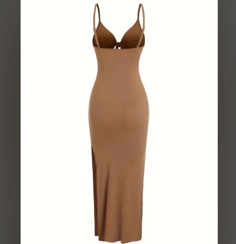 Knit Backless Sleeveless Dress for Women