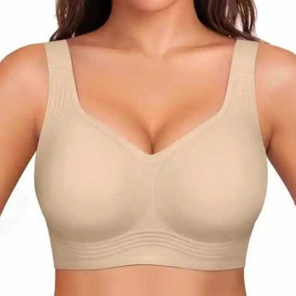 Wireless Push-Up Bra for Women, Soft Nylon Seamless Underwear