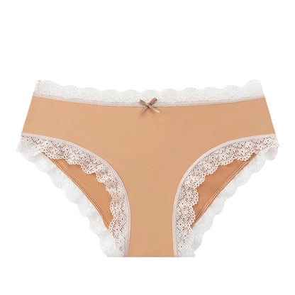BZEL Women's Lace Floral G-String Leopard Panties