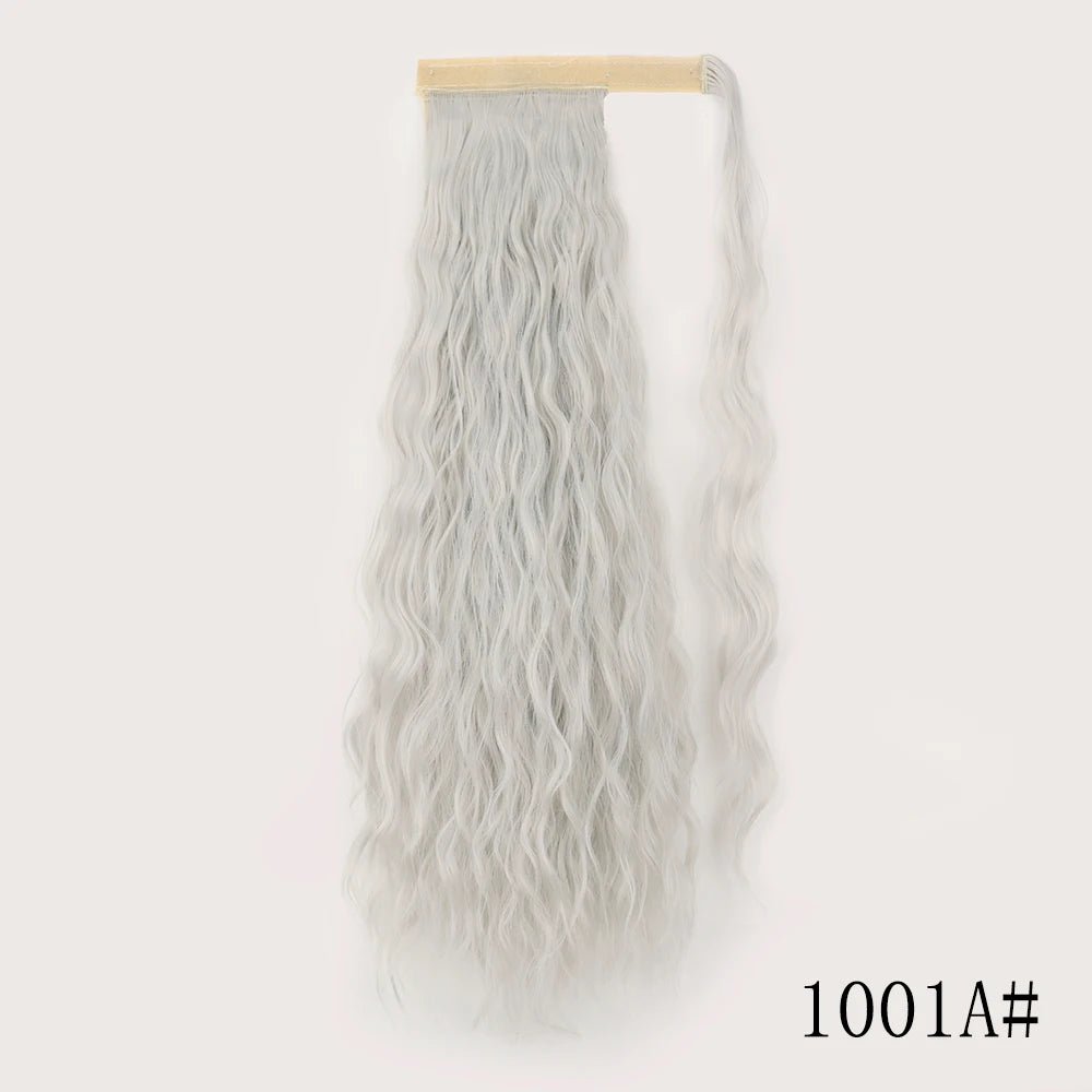 Long Straight Clip-in Ponytail Hair Extension Black