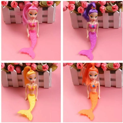 Mermaid Doll 16cm Educational Girls Toy Pink Purple Orange