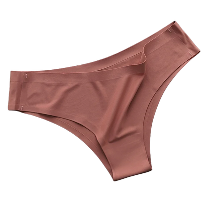 4PCS Seamless Brazilian Panties Cool Ice Silk Low Waist