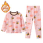 Children's Cartoon Printed Thick Warm Underwear Set