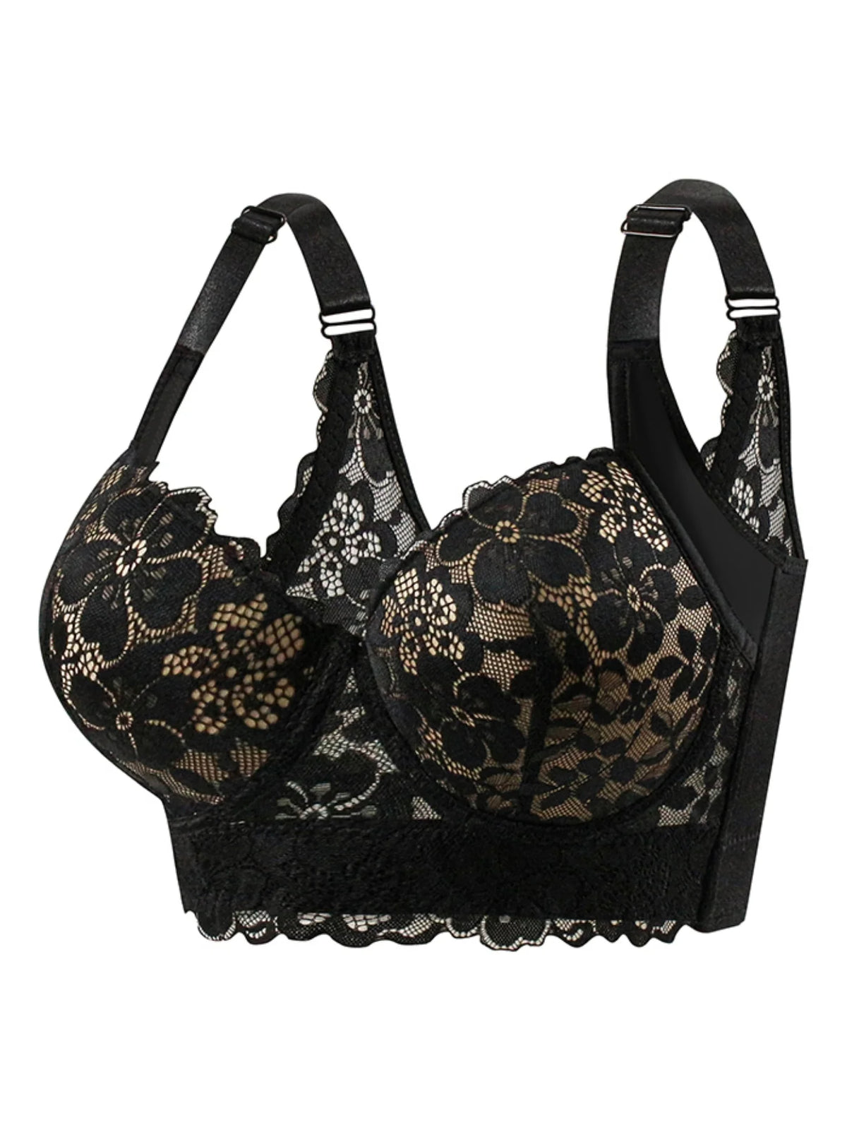 Lace Bra Comfy Breathable Steel Rim Anti Sagging Sports