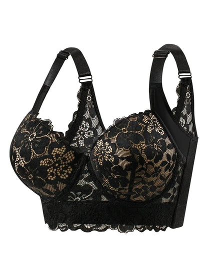Lace Bra Comfy Breathable Steel Rim Anti Sagging Sports