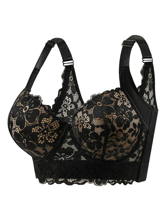 Lace Bra Comfy Breathable Steel Rim Anti Sagging Sports