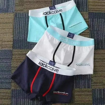 Cotton Boxer Shorts for Men 3Pcs Breathable Underwear