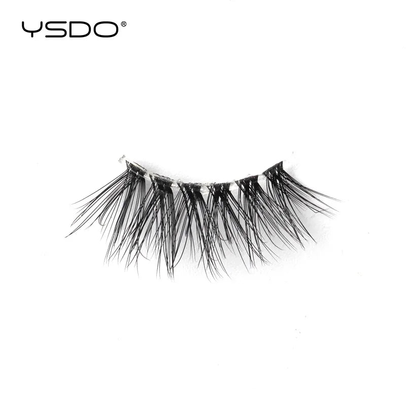 YSDO 5/10 Pairs Natural Soft Black Half Lashes