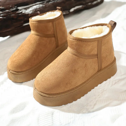Sheepskin Wool Low-Cut Warm Comfortable Boots for Women