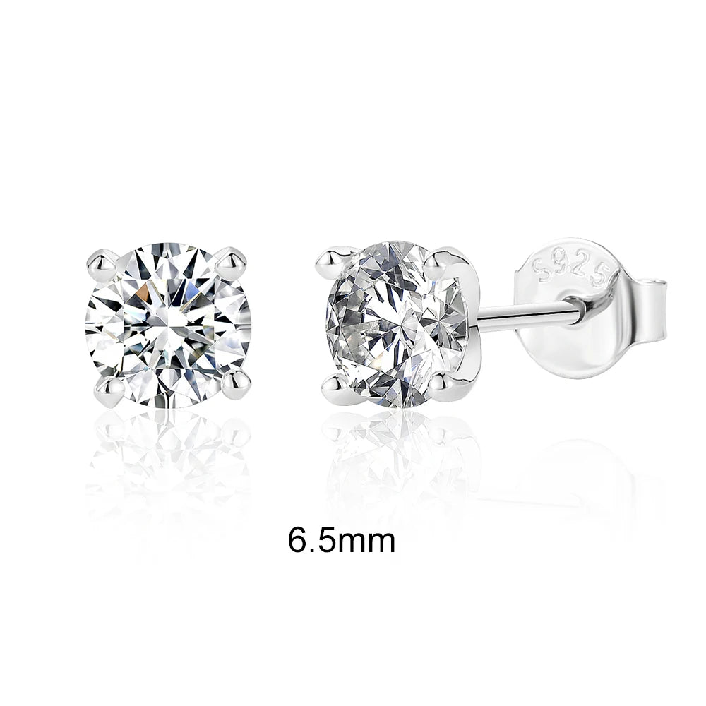 Canner Moissanite Stud Earrings 925 Sterling Silver