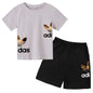 Kids Casual O-neck T-shirt and Pants Set