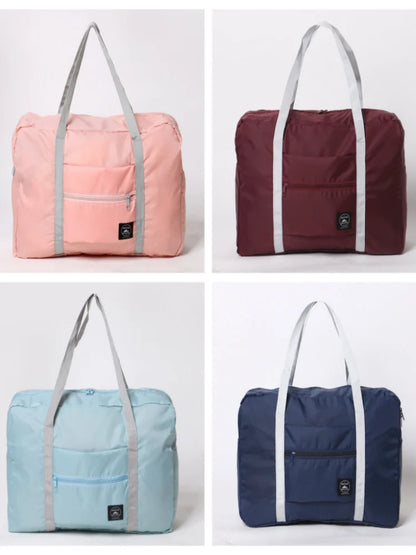 Foldable Nylon Travel Duffel Bag for Women and Girls