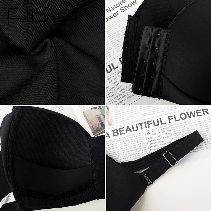 FallSweet Women's Wireless Bralette Front Closure Thin Cup