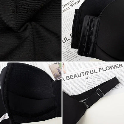 FallSweet Women's Wireless Bralette Front Closure Thin Cup