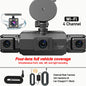 4 Channel WiFi Car DVR Dashcam with 360 Degree Recording