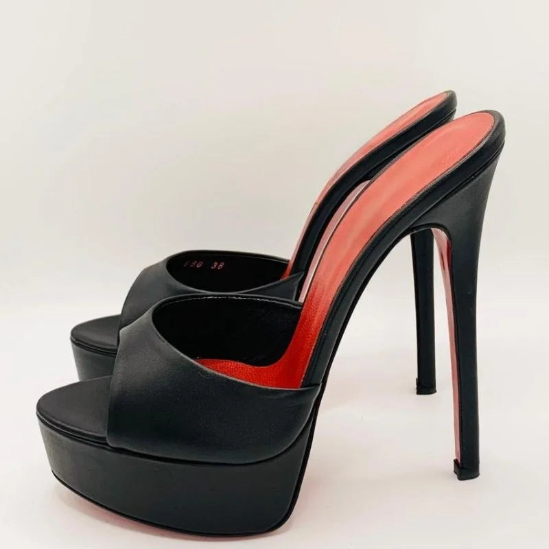 Women's Open Toe Stiletto Slippers for Summer