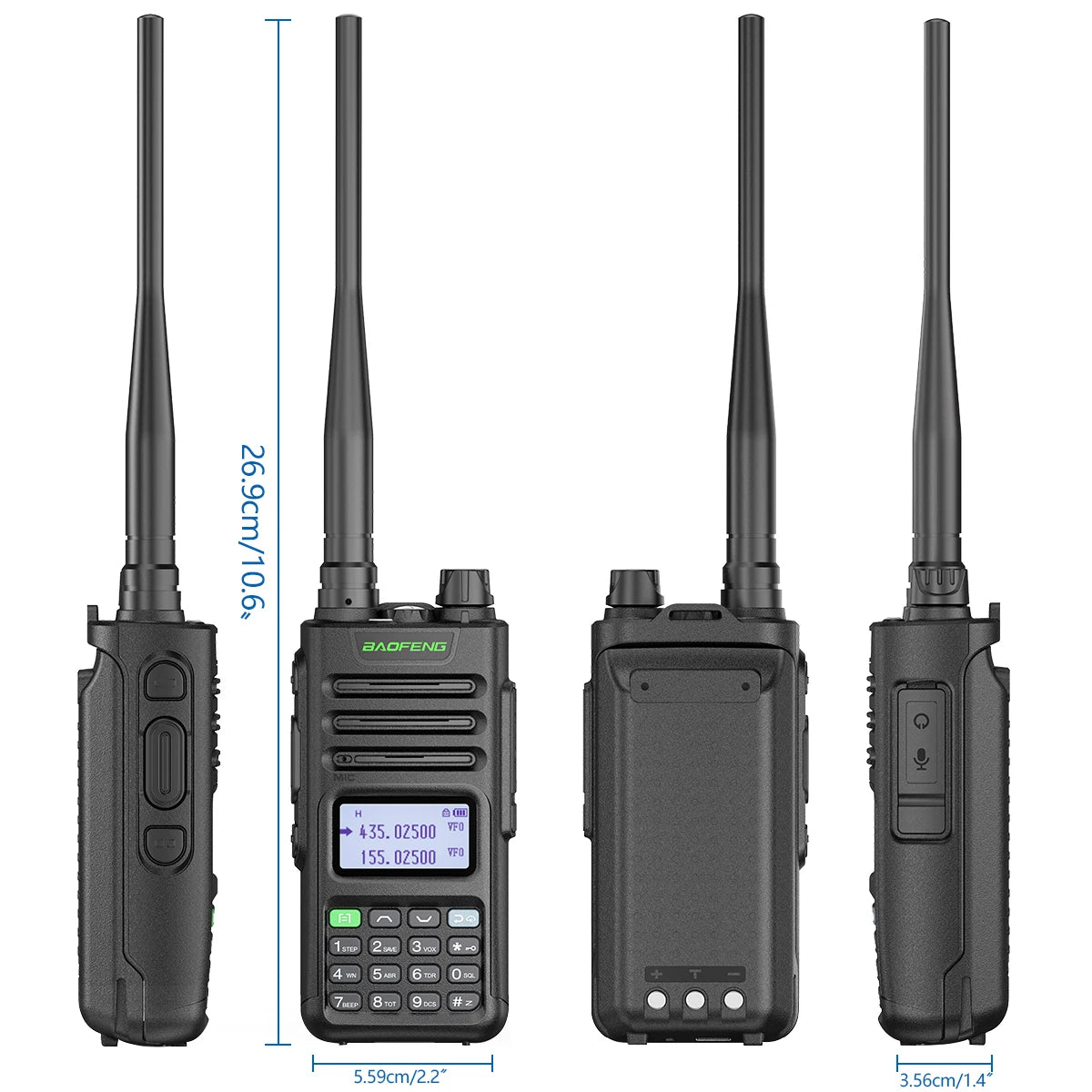 BaoFeng M-13 PRO V2 High Power Multi Band Walkie Talkie