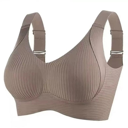 Traceless Women's Bra, Wire-Free, Polyester, Large Size