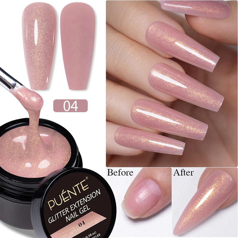 Clear 3D No Wipe Sculpture Gel Nail Polish 15ML