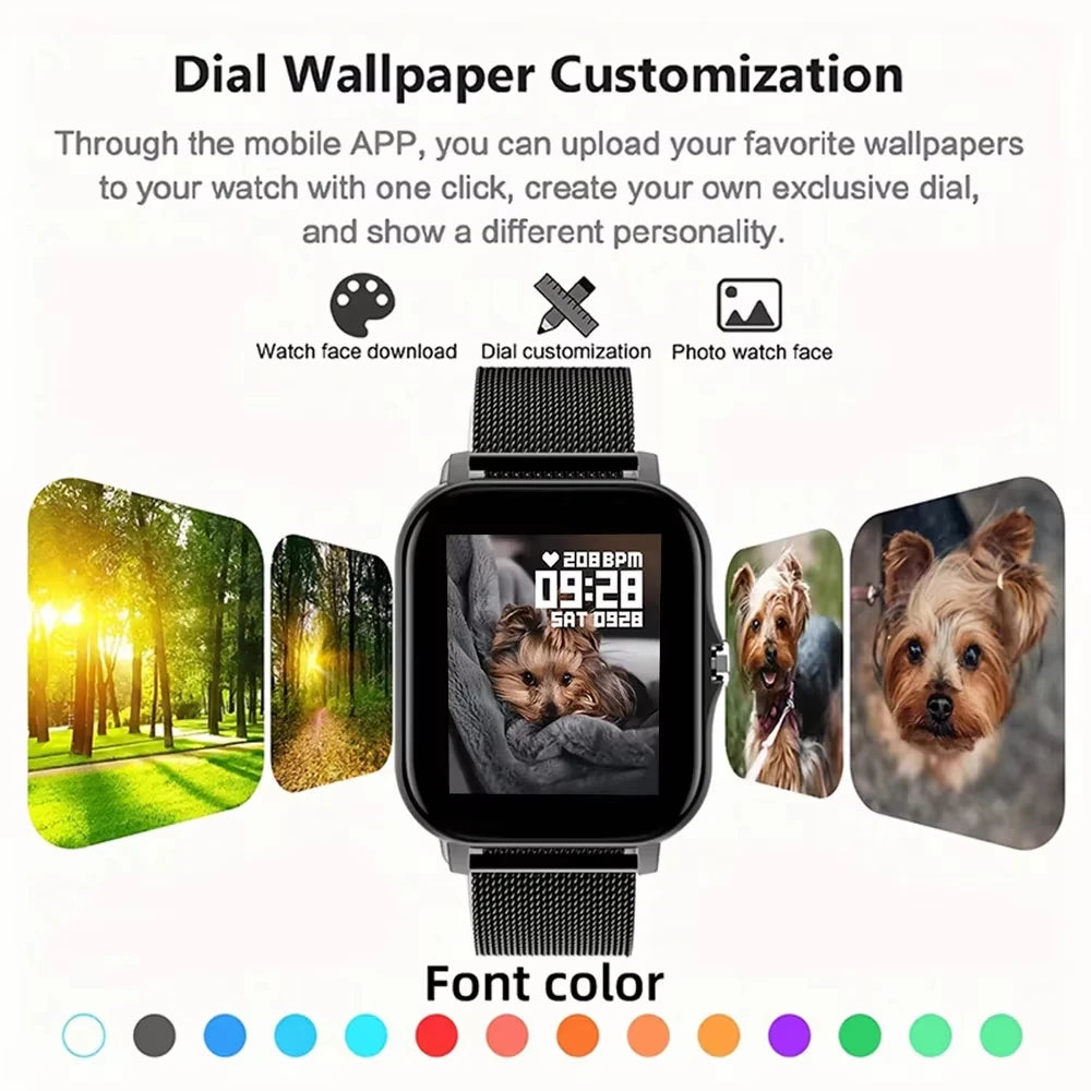 LAXASFIT Smart Watch Full Touch Sports Fitness Watch