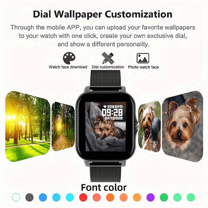 LAXASFIT Smart Watch Full Touch Sports Fitness Watch