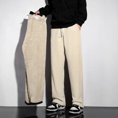 Unisex Winter Fleece Liner Drawstring Sweatpants