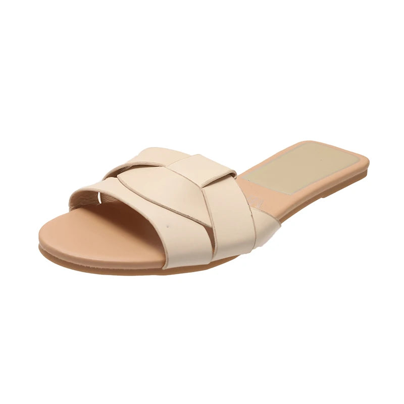 Summer Women's Solid Color PVC Slippers