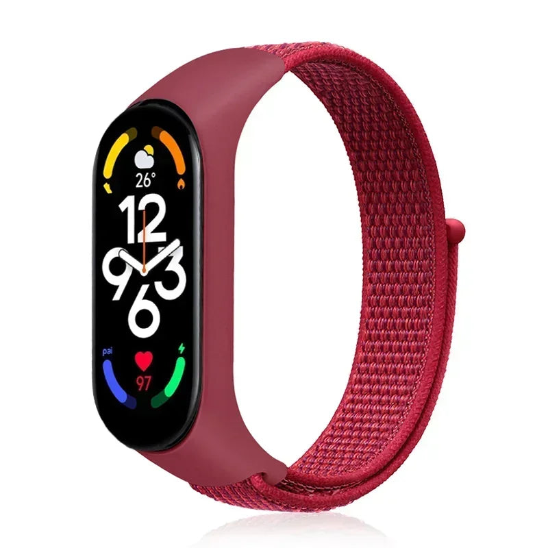 Nylon Adjustable Watchband for Xiaomi Mi Band 3 4 5 6 7