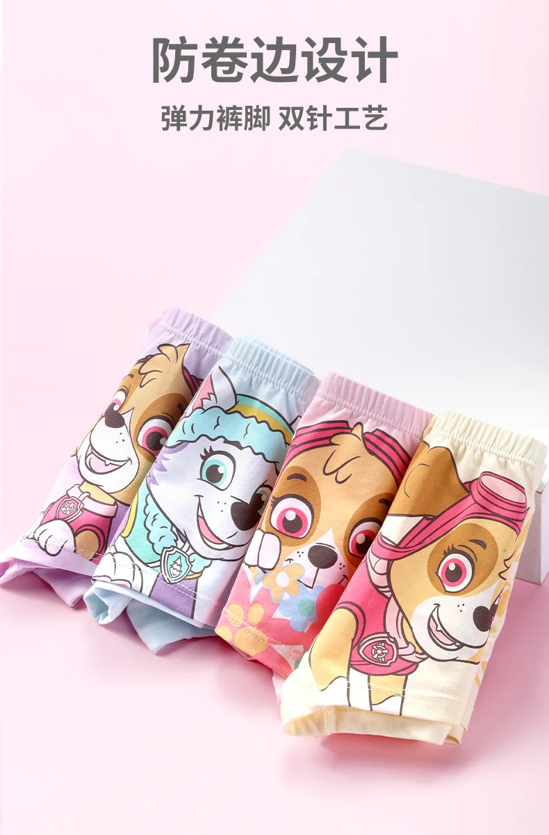 4PCS Paw Patrol Skye Cotton Girls Underwear