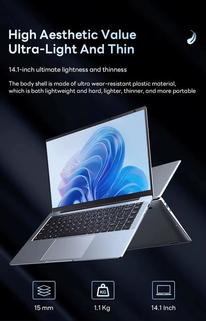 Xiaman Ultra Slim 14.1 Inch Laptop 12GB RAM 1TB SSD