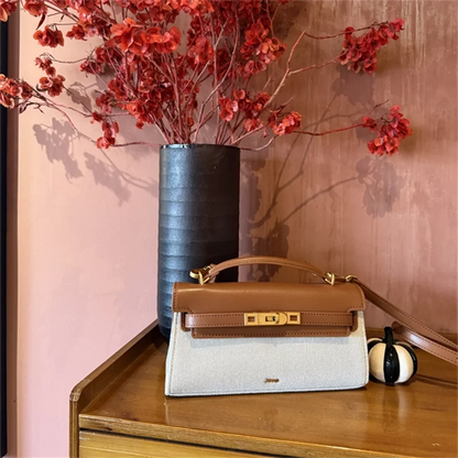 Crocodile Embossed Shoulder Bag in Pu Leather