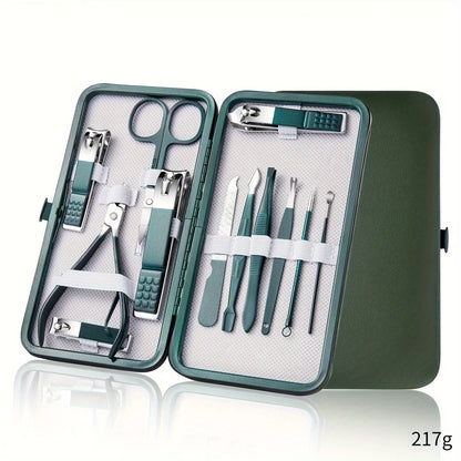 Stainless Steel Nail Care Kit with Travel Case
