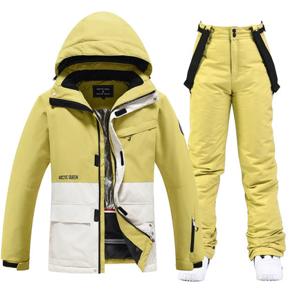 Unisex Winter Snow Ski Suit Jacket and Pants Set