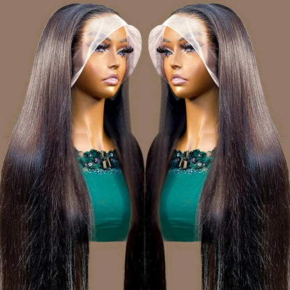 HD 360 Full Lace Wig 36 Inch Bone Straight Human Hair