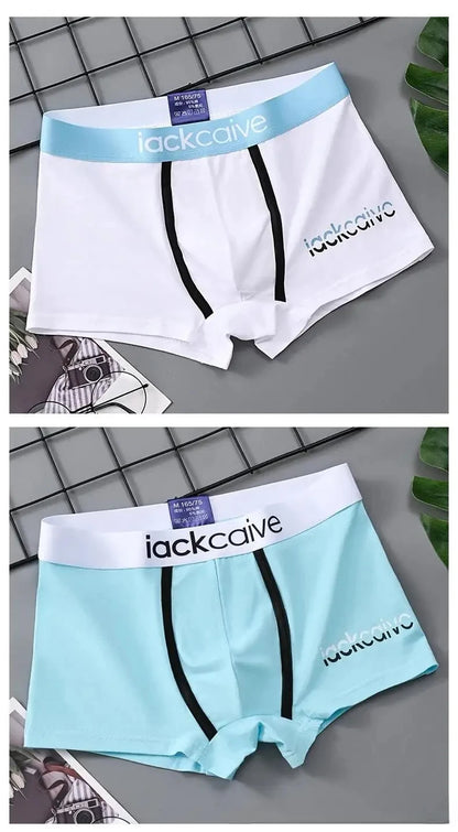 Cotton Boxer Shorts for Men 3Pcs Breathable Underwear