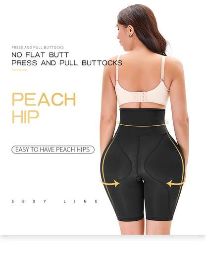 Women Seamless Butt Lifter Panties with Big Hip Pads