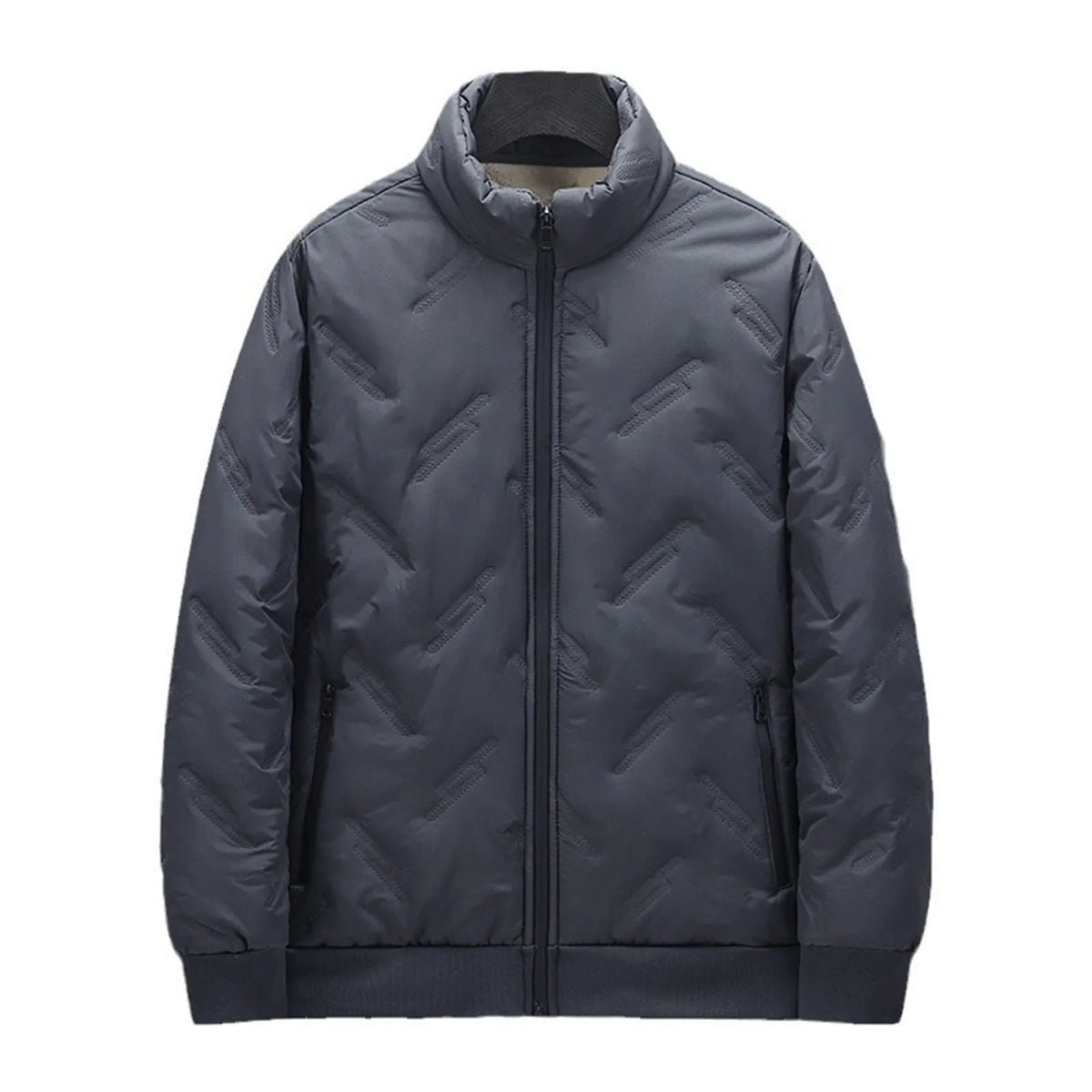 Men's Casual Lamb Fleece Zipper Jacket