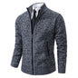 Men's Fleece Zipper Cardigan Casual Sports Coat