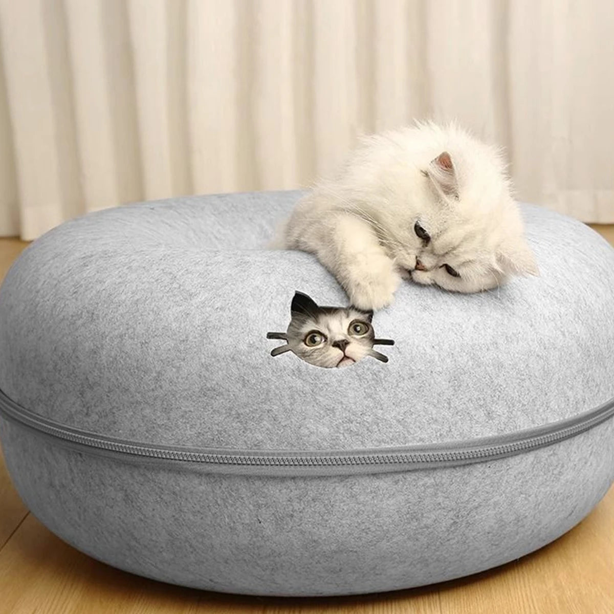 B-Tunnel Cat Bed Interactive Tunnel Felt Indoor Toy