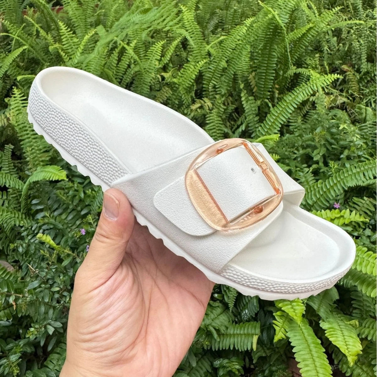 EVA Flat Sandals with One Strap for Women