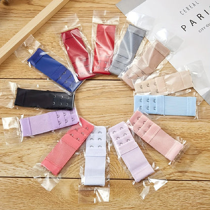 2 Hooks Elastic Bra Extenders for Women, Polyester