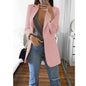 Slim Fit Polo Neck Cardigan Women's Coat