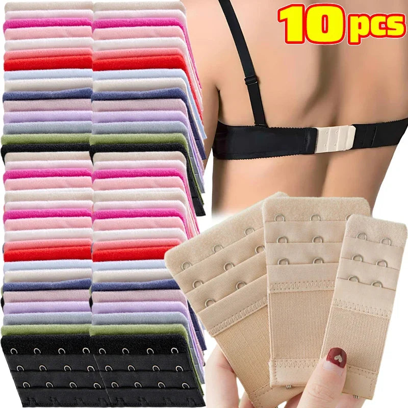 Bra Extender for Women's Adjustable Cotton Strap Natural Color