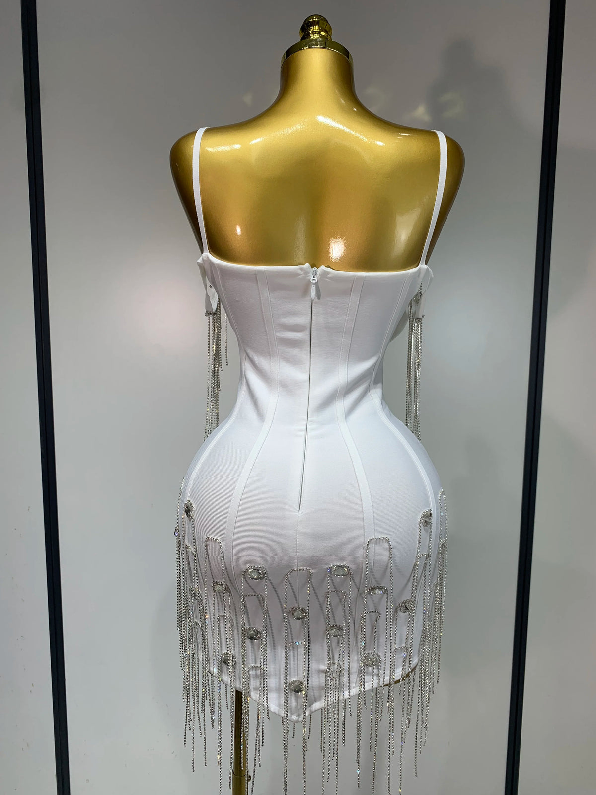 Backless Spaghetti Strap Bodycon Dress for Women