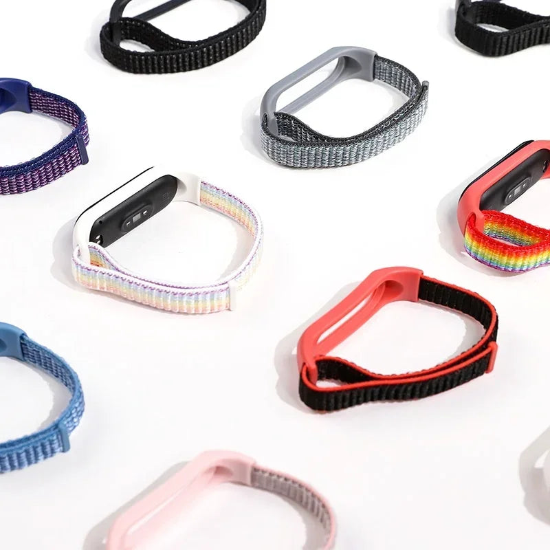 Nylon Adjustable Watchband for Xiaomi Mi Band 3 4 5 6 7