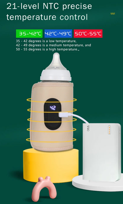 Portable USB Baby Milk Warmer for Travel
